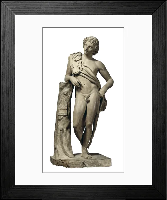 Framed Print : AGREDA, Esteban de (1759-1842). Faun. Neoclassicism. Terra-cotta. SPAIN. Madrid. St. Fernando Royal Academy Museum