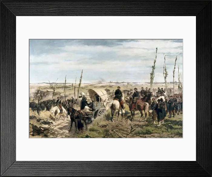 Framed Print : FATTORI, Giovanni (1825-1908). The Italian Camp at the Battle of Magenta. 1862. Oil on canvas. ITALY. Florence. Galleria d'Arte Moderna. Palazzo Pitti (Gallery of Modern Art) Framed Print : FATTORI, Giovanni (1825-1908). The Italian Camp at the Battle of Magenta. 1862. Oil on canvas. ITALY. Florence. Galleria d'Arte Moderna. Palazzo Pitti (Gallery of Modern Art)