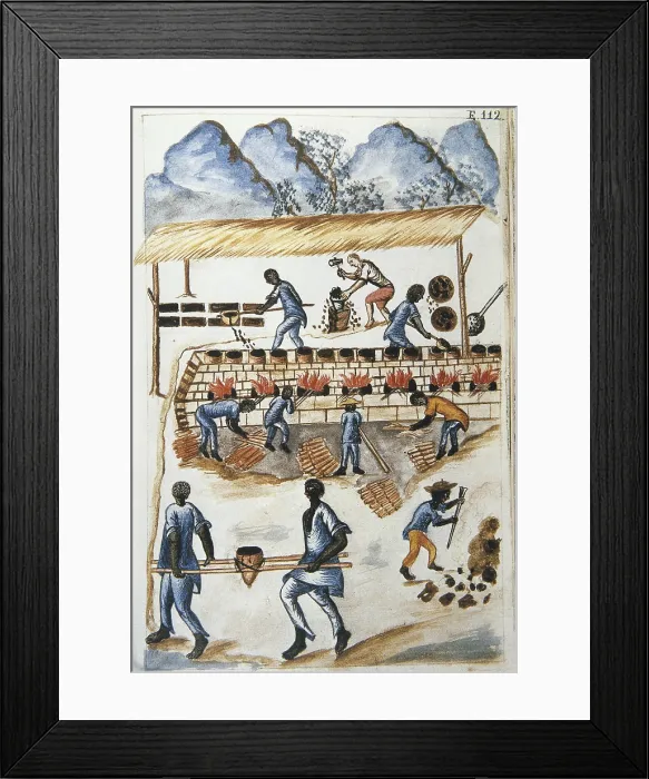 Framed Print : MARTiNEZ COMPAnoN Y BUJANDA, Baltasar Jaime (1735-1797). Trujillo del Peru en el siglo XVIII. 1782 - 1785. Vol. II. Illustration 112. Mining works Framed Print : MARTiNEZ COMPAnoN Y BUJANDA, Baltasar Jaime (1735-1797). Trujillo del Peru en el siglo XVIII. 1782 - 1785. Vol. II. Illustration 112. Mining works
