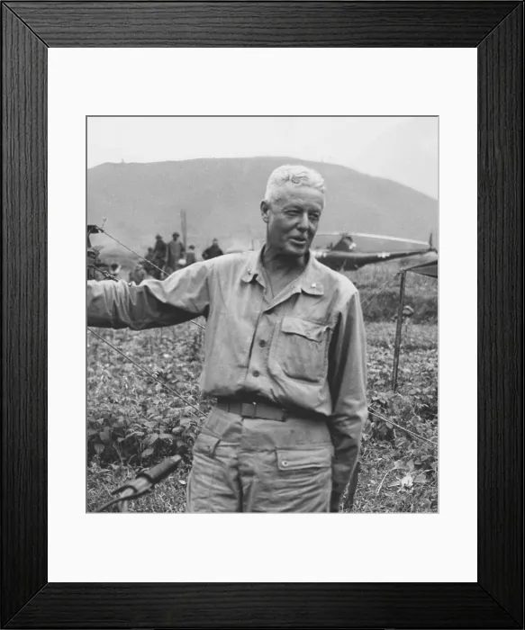 Framed Print : Brig. Gen. Edward A. Craig, commanded the 1st Provisional Marine Brigade in Korea