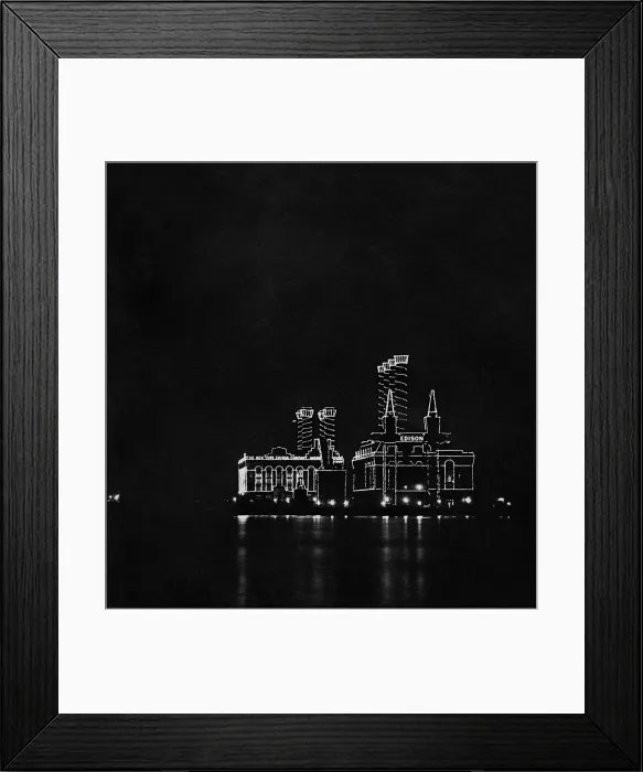 Framed Print : New York Edison Company's power plant at East 35th Street in New York City in 1909. The New York Edison Company is a forerunner to to Consolidated Edison Framed Print : New York Edison Company's power plant at East 35th Street in New York City in 1909. The New York Edison Company is a forerunner to to Consolidated Edison