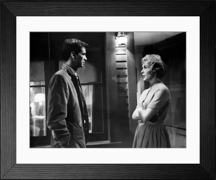 Framed Print : PSYCHO, Anthony Perkins, Janet Leigh, 1960 Framed Print : PSYCHO, Anthony Perkins, Janet Leigh, 1960