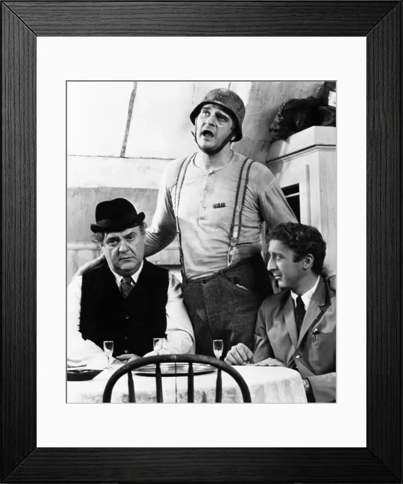 Framed Print : THE PRODUCERS, from left, Zero Mostel, Kenneth Mars, Gene Wilder, 1968 Framed Print : THE PRODUCERS, from left, Zero Mostel, Kenneth Mars, Gene Wilder, 1968