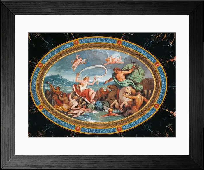 Framed Print : The Marriage of Poseidon and Amphitrite, by Giani Felice, 19th Century, 1802 -1805, fresco (tempera on wall), - Italy, Emilia Romagna, Ravenna, Faenza, Palazzo Milzetti. All Framed Print : The Marriage of Poseidon and Amphitrite, by Giani Felice, 19th Century, 1802 -1805, fresco (tempera on wall), - Italy, Emilia Romagna, Ravenna, Faenza, Palazzo Milzetti. All