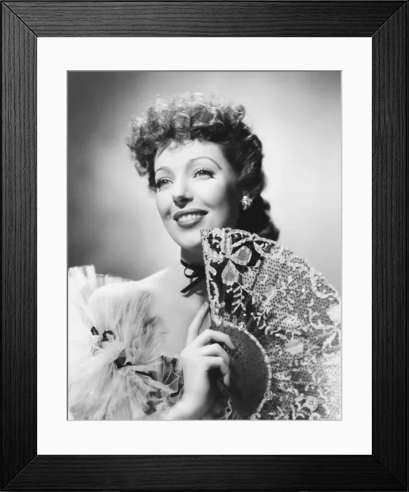 Framed Print : THE LADY FRON CHEYENNE, Loretta Young, 1941