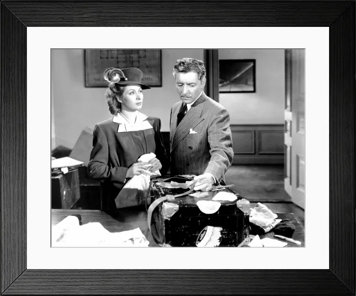 Framed Print : RANDOM HARVEST, from left, Greer Garson, Ronald Colman, 1942 Framed Print : RANDOM HARVEST, from left, Greer Garson, Ronald Colman, 1942