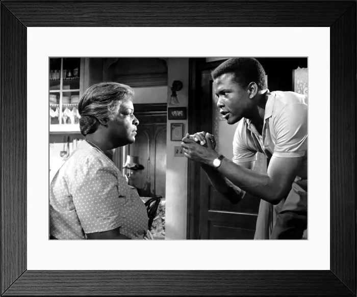Framed Print : A RAISIN IN THE SUN, Claudia McNeil, Sidney Poitier, 1961