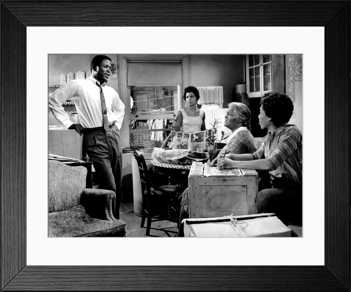 Framed Print : A RAISIN IN THE SUN, Sidney Poitier, Ruby Dee, Claudia McNeil, Diana Sands, 1961 Framed Print : A RAISIN IN THE SUN, Sidney Poitier, Ruby Dee, Claudia McNeil, Diana Sands, 1961