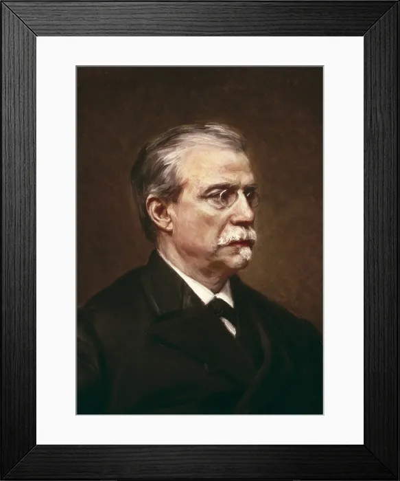 Framed Print : CANOVAS del CASTILLO, Antonio (1828-1897). Spanish politician and historian, leader of the Conservative Party. President of the Parliament in 1885. Portrait from 1896