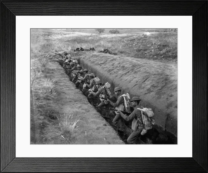 Framed Print : African American soldiers training at Fort Huachuca, AZ, 1942. The 93rd Infantry Division was the first all-African American division to be formed during World War 2 Framed Print : African American soldiers training at Fort Huachuca, AZ, 1942. The 93rd Infantry Division was the first all-African American division to be formed during World War 2