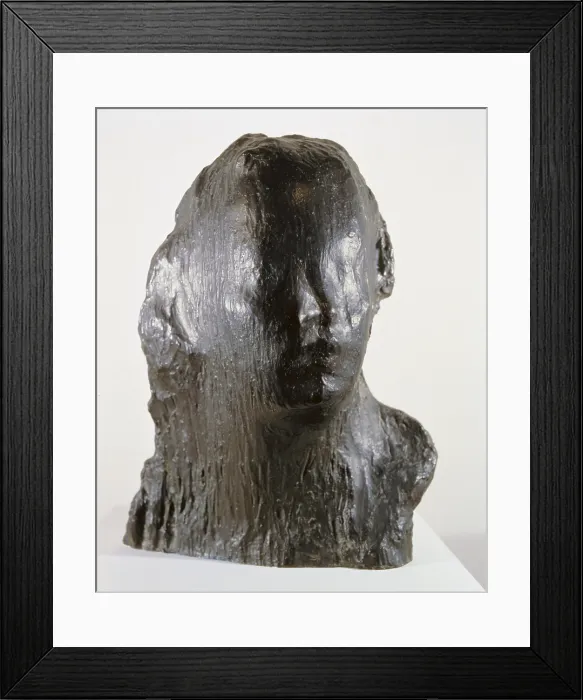 Framed Print : ROSSO, Medardo (1858-1928). Ecce Puer. 1886. Portrait of Alfred Mond at the age of six. Impressionism. Sculpture on bronze. FRANCE. Paris. Musee d'Orsay (Orsay Museum). - J