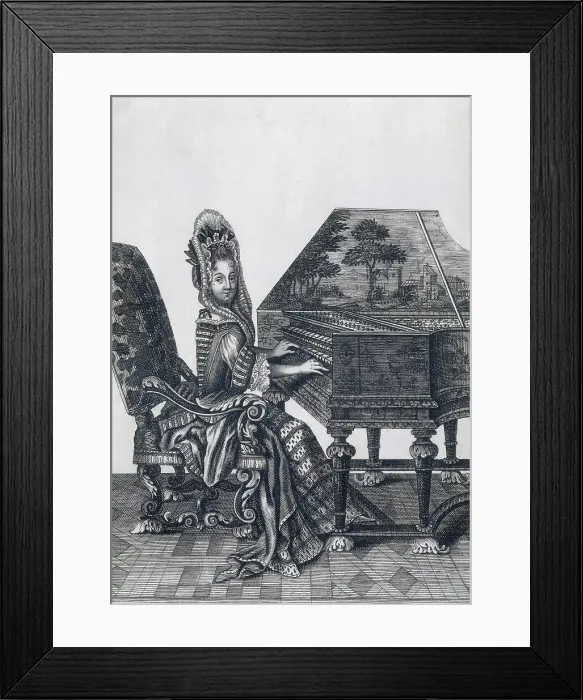 Framed Print : ARNOULT, NicolAs ( -1673). Noble Lady playing the Clavichord. Baroque art. Etching. FRANCE. Paris. National Library. - BeBa / Iberfoto / Everett Collection (553765)**US SALES ONLY** Framed Print : ARNOULT, NicolAs ( -1673). Noble Lady playing the Clavichord. Baroque art. Etching. FRANCE. Paris. National Library. - BeBa / Iberfoto / Everett Collection (553765)**US SALES ONLY**