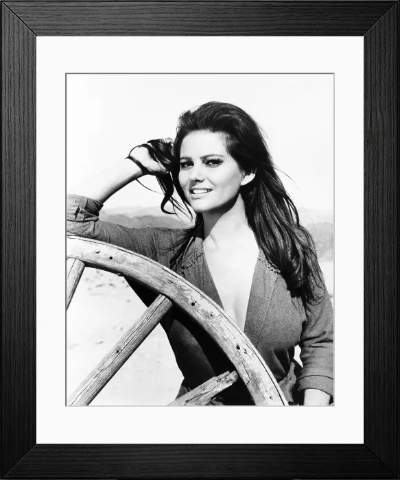 Framed Print : THE PROFESSIONALS, Claudia Cardinale, 1966 Framed Print : THE PROFESSIONALS, Claudia Cardinale, 1966