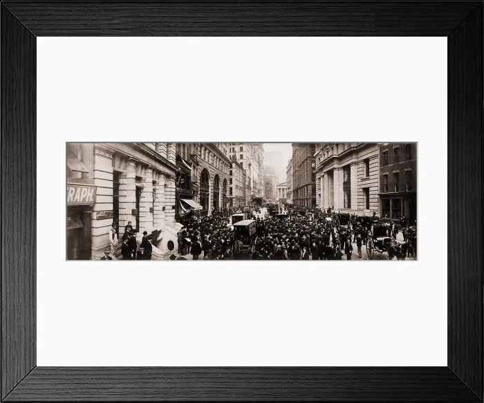 Framed Print : New York Curb Exchange in 1902