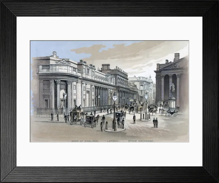 Framed Print : Stock Exchange in London, UK, 1886