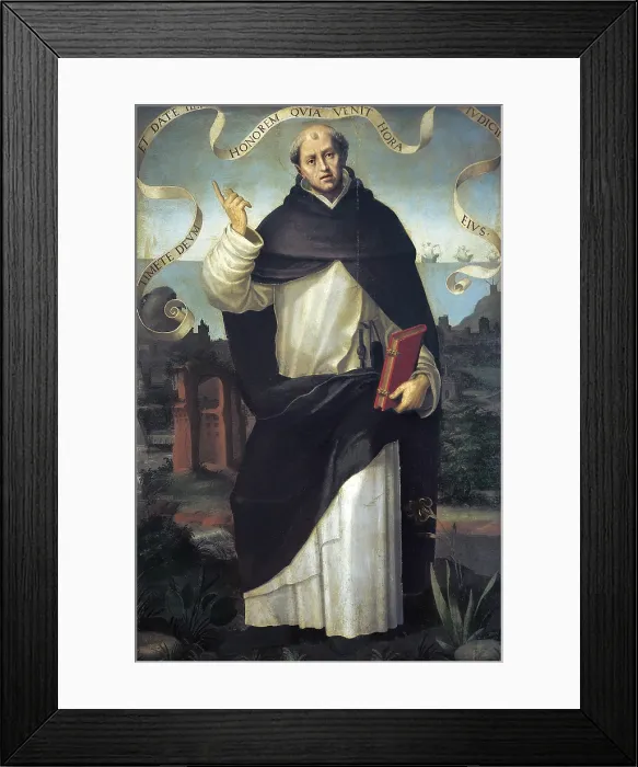 Framed Print : JUANES, Juan de (1523-1579). Saint Vincent Ferrer. 16th c. SPAIN. Villarreal de los Infantes. Archpriestal church. Renaissance art. Oil on canvas