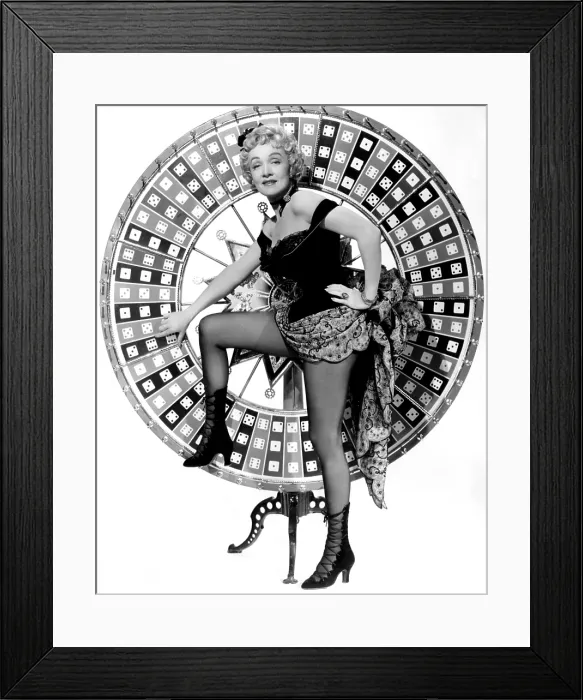 Framed Print : RANCHO NOTORIOUS, Marlene Dietrich, 1952