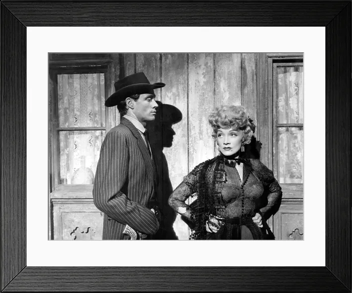 Framed Print : RANCHO NOTORIOUS, Mel Ferrer, Marlene Dietrich, 1952 Framed Print : RANCHO NOTORIOUS, Mel Ferrer, Marlene Dietrich, 1952