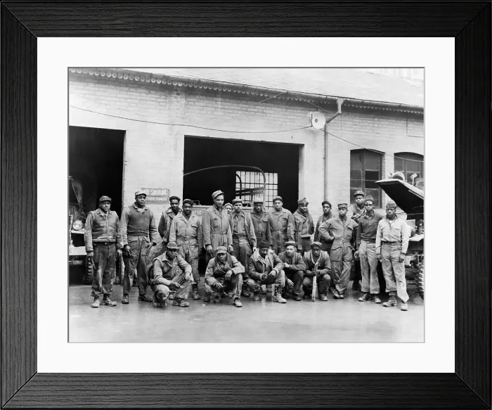 Framed Print : African American soldiers in Italy during World War 2. They were with a fifteenth Air Force Service Command. Ca. 1943-45. (BSLOC_2013_11_181) Framed Print : African American soldiers in Italy during World War 2. They were with a fifteenth Air Force Service Command. Ca. 1943-45. (BSLOC_2013_11_181)