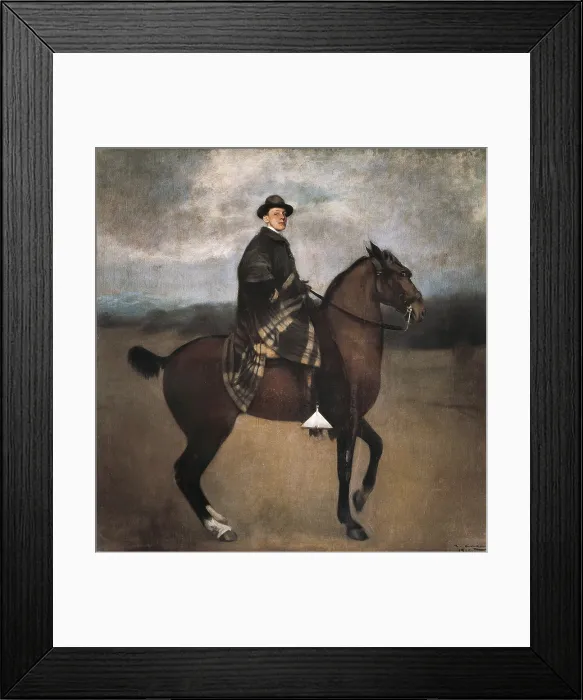 Framed Print : CASAS i CARBO, Ramon (1866-1932). Equestrian portrait of king Alfonso XIII. 1905. SPAIN. Segovia. Riofrio Palace. Modernism. Oil on canvas. - P