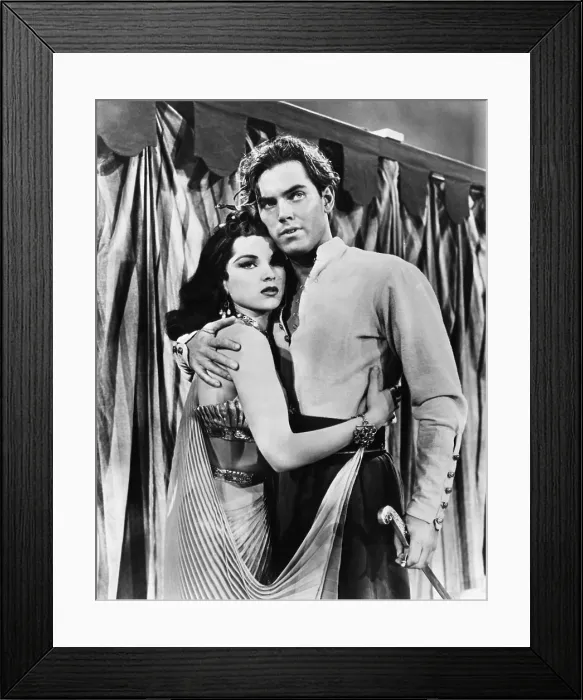 Framed Print : PRINCESS OF THE NILE, from left: Debra Paget, Jeffrey Hunter, 1954. TM & copyright 20th Century Fox Film Corp. All rights reserved / courtesy Everett Collection