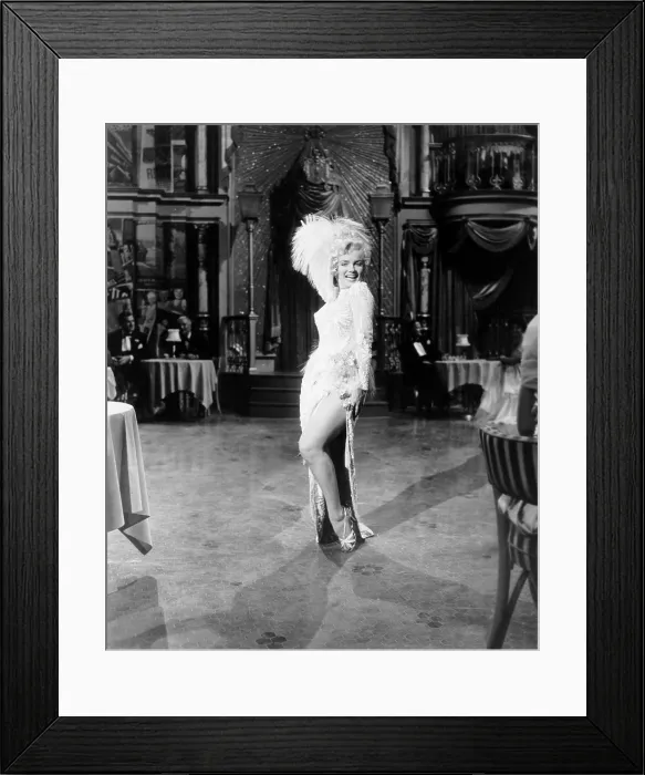 Framed Print : THERE'S NO BUSINESS LIKE SHOW BUSINESS, Marilyn Monroe, (in a dress by Travilla), 1954, 20th Century Fox, TM & Copyright, courtesy Everett Collection Framed Print : THERE'S NO BUSINESS LIKE SHOW BUSINESS, Marilyn Monroe, (in a dress by Travilla), 1954, 20th Century Fox, TM & Copyright, courtesy Everett Collection