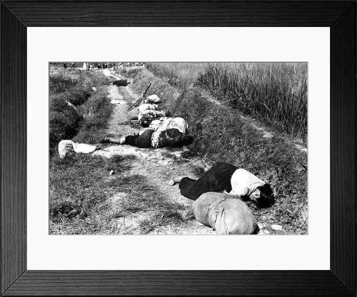 Framed Print : South Korean soldiers evacuate Suwon Airfield with a 37-mm anti-tank gun Framed Print : South Korean soldiers evacuate Suwon Airfield with a 37-mm anti-tank gun