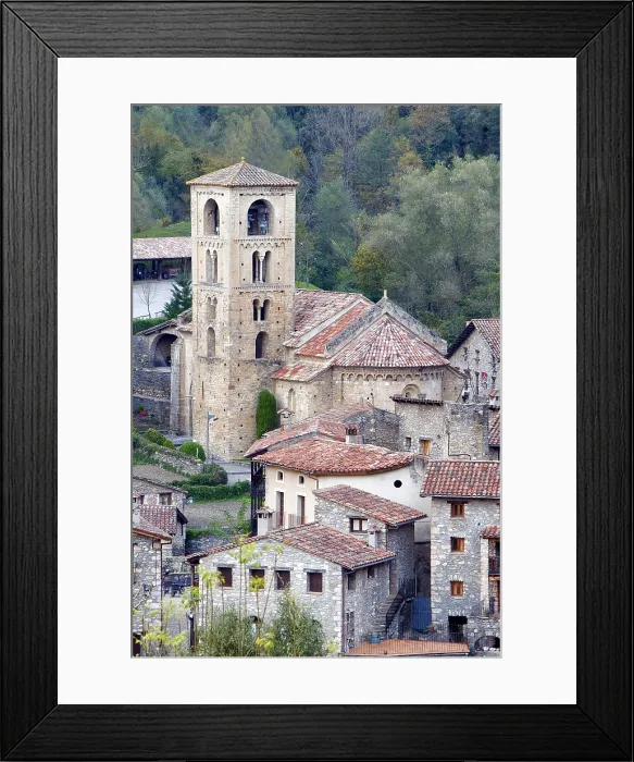 Framed Print : Ripolls. Beget. Church of Sant Cristofol. Romanesque art. - Lucas Vallecillos / Iberfoto / Everett Collection (554779)**US SALES ONLY**