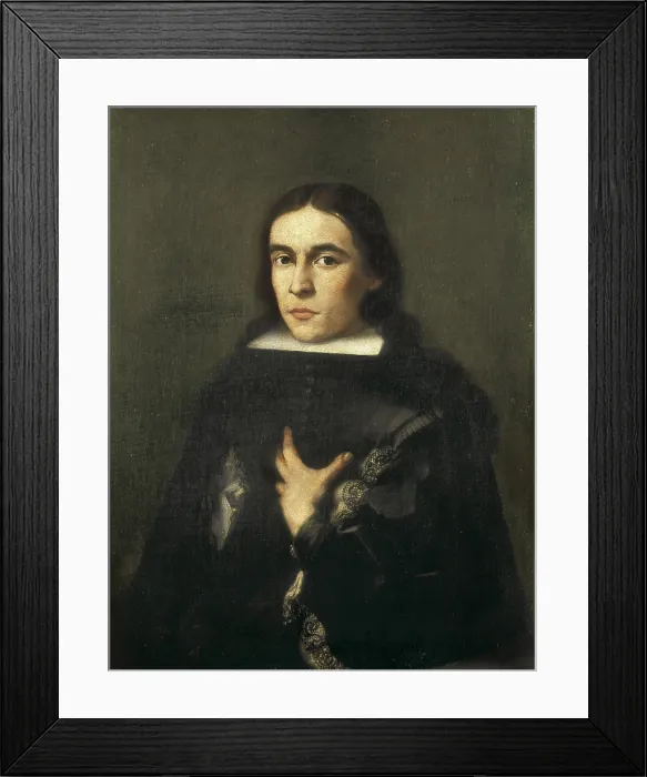 Framed Print : CARREnO DE MIRANDA, Juan (1614-1685). Don Fernando de Valenzuela, Marquis of Villasierra (named Duende de Palacio). c. 1660. Baroque art. Oil on canvas. SPAIN. Madrid