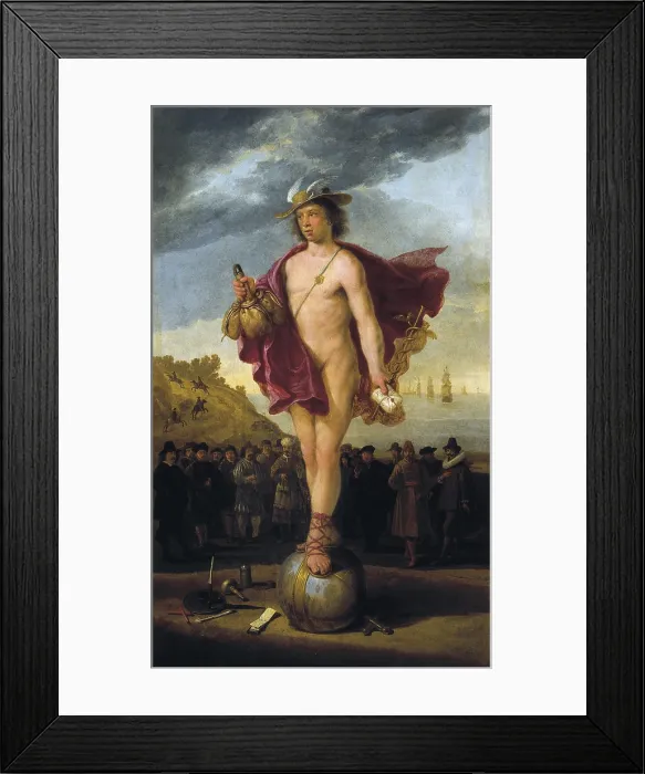 Framed Print : CUYP, Albert Jacobsz (1620-1691). Mercury. Baroque art. Painting. SPAIN. Madrid. Banco Exterior de Espana (Overseas Trade Bank of Spain) Collection