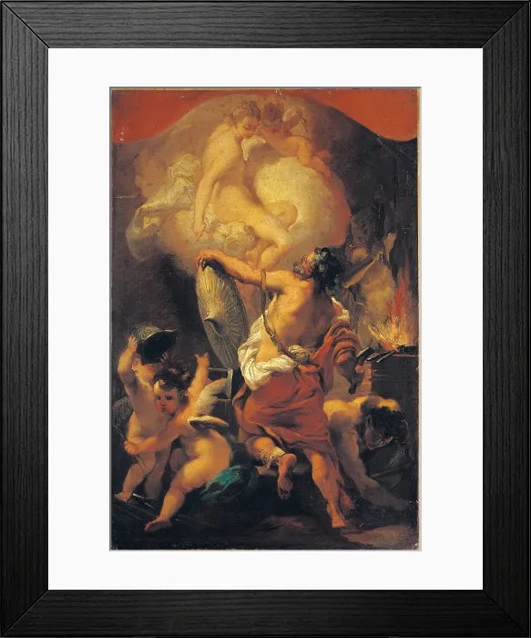 Framed Print : Venus and Vulcan, by Gaetano Gandolfi, 1750 - 1799 about, 18th Century, oil on canvas, - Italy, Emilia Romagna, Bologna, private collection. All Framed Print : Venus and Vulcan, by Gaetano Gandolfi, 1750 - 1799 about, 18th Century, oil on canvas, - Italy, Emilia Romagna, Bologna, private collection. All
