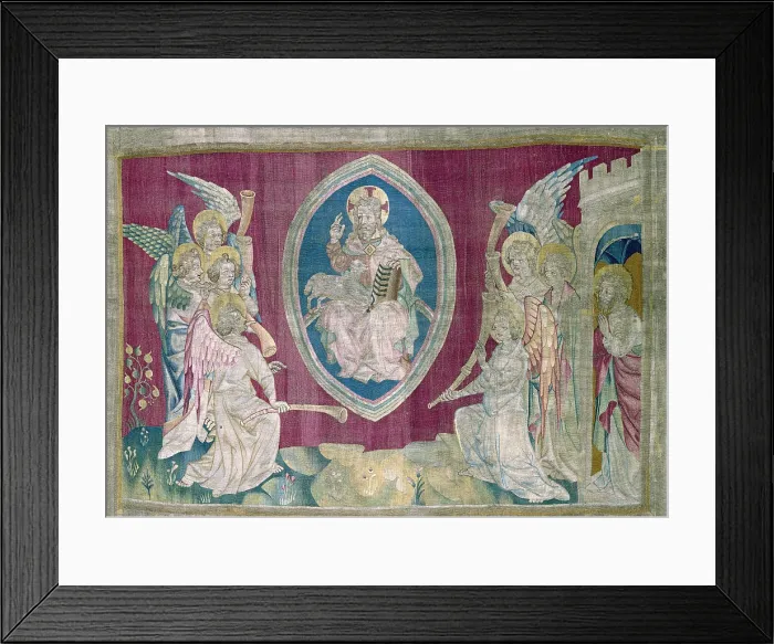 Framed Print : BATAILLE, Nicolas (14th c.). Seventh seal: The Seven Trumpets. 1375 - 1382