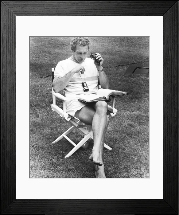 Framed Print : RACHEL, RACHEL, producer / director Paul Newman, on location in Connecticut, 1968 Framed Print : RACHEL, RACHEL, producer / director Paul Newman, on location in Connecticut, 1968