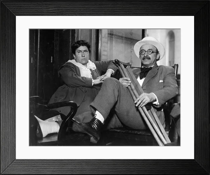 Framed Print : Emma Goldman and Alexander Berkman, Prominent leftist anarchist were convicted of conspiracy against the Military U.S. draft law Framed Print : Emma Goldman and Alexander Berkman, Prominent leftist anarchist were convicted of conspiracy against the Military U.S. draft law