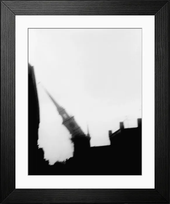 Framed Print : Steeple of the historic Old North Church in Boston toppling on August 31, 1954, during Hurricane Carol