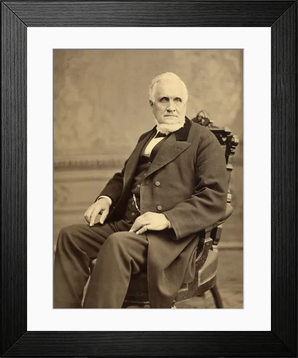 Framed Print : John Taylor was the third president of The Church of Jesus Christ of Latter-day Saints (LDS Church, Mormon Church) from 1880 to 1887