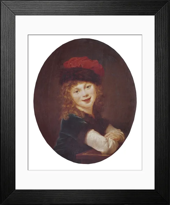 Framed Print : Vigee-Lebrun, Elisabeth (1755-1842). Portrait of a girld. 1788 - 1790. Victorian classicism art. Oil on canvas. - Iberfoto / Everett Collection (339133)**US SALES ONLY**