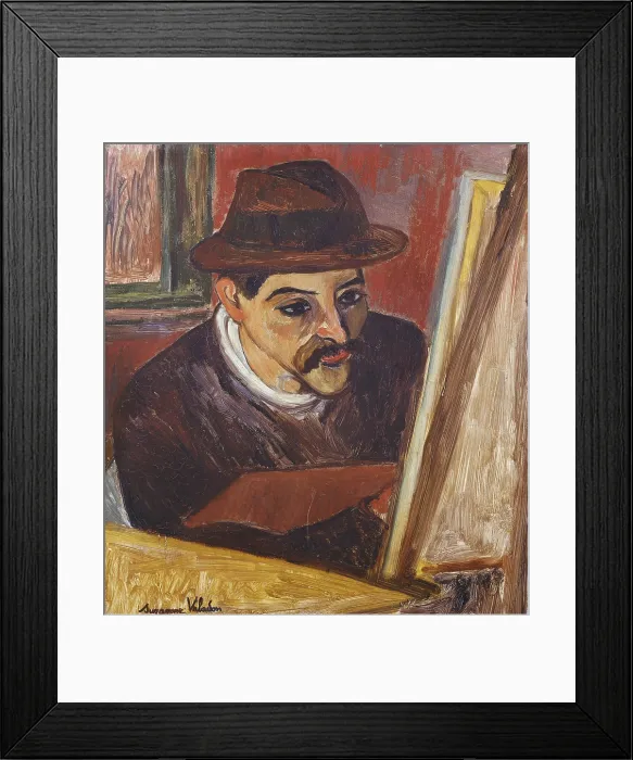 Framed Print : VALADON, Marie-Clementine, called Suzanne (1867-1938). Utrillo in front of his Easel. Post-Impressionism. Oil on canvas. FRANCE. Paris Framed Print : VALADON, Marie-Clementine, called Suzanne (1867-1938). Utrillo in front of his Easel. Post-Impressionism. Oil on canvas. FRANCE. Paris
