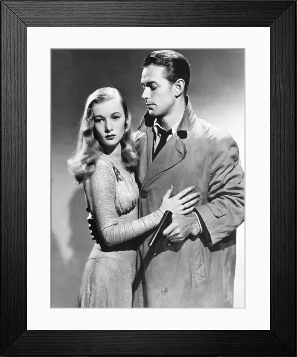 Framed Print : THIS GUN FOR HIRE, from left, Veronica Lake, Alan Ladd, 1942