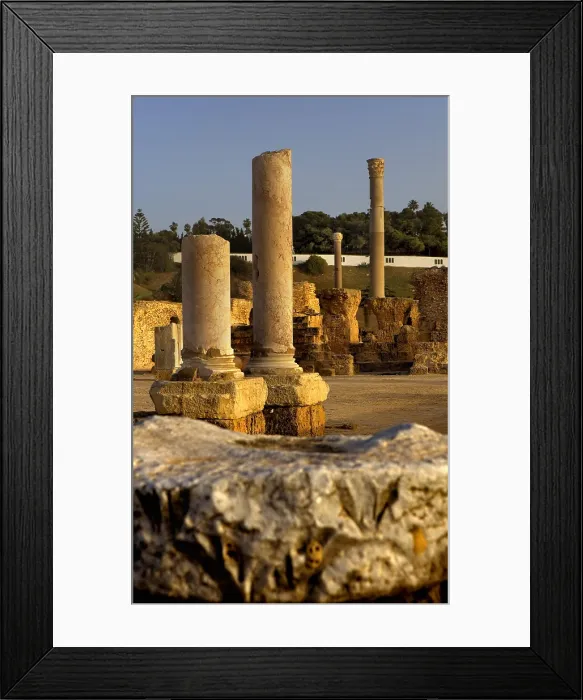 Framed Print : TUNISIA. Carthage. The Baths of Antoninus Pius (2nd c.). Roman art. Early Empire. - Lucas Vallecillos / Iberfoto / Everett Collection (555792)**US SALES ONLY**