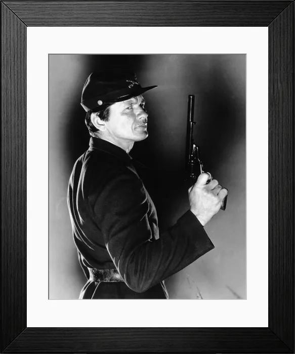 Framed Print : A THUNDER OF DRUMS, Charles Bronson, 1961