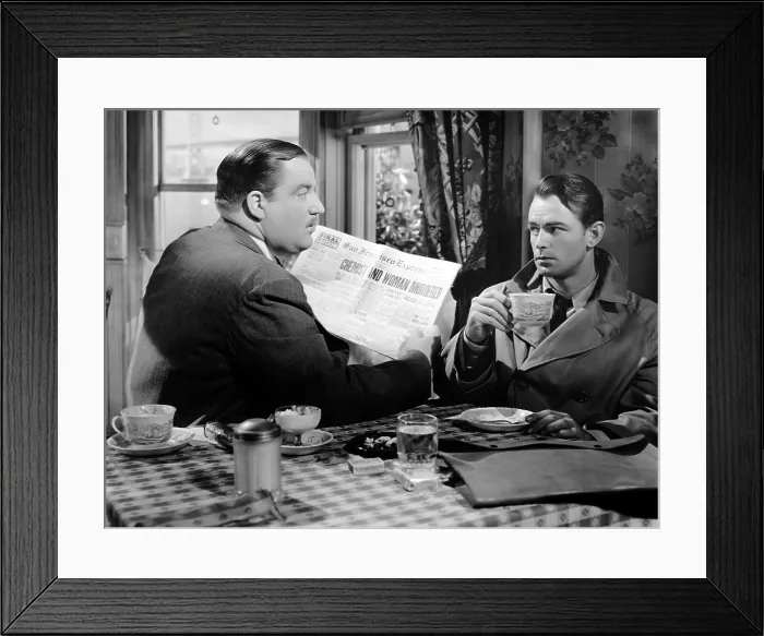 Framed Print : THIS GUN FOR HIRE, Laird Cregar, Alan Ladd, 1942 Framed Print : THIS GUN FOR HIRE, Laird Cregar, Alan Ladd, 1942