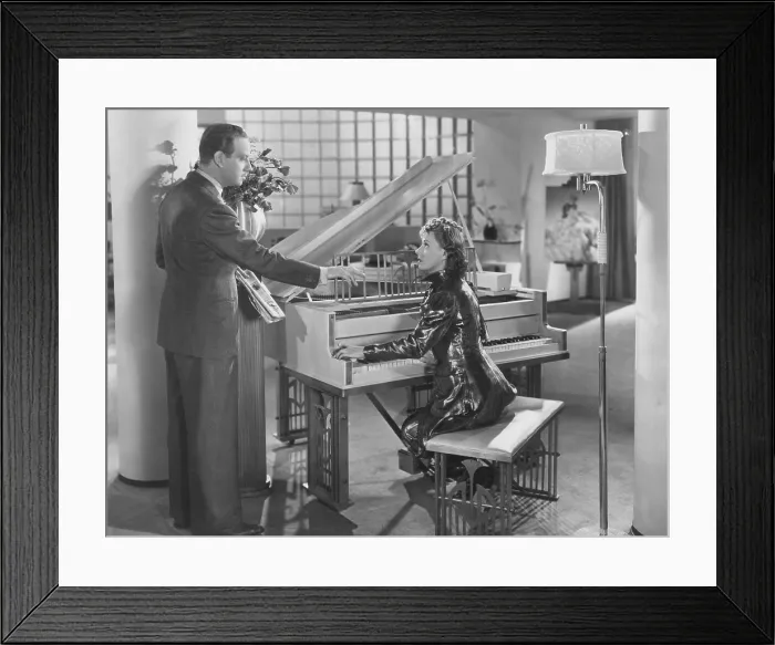 Framed Print : THEODORA GOES WILD, from left: Melvyn Douglas, Irene Dunne, 1936
