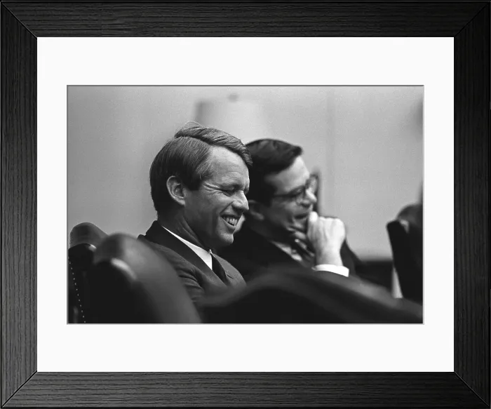 Framed Print : Sen. Robert Kennedy and Ted Sorenson during a 90 minute Unity meeting with President Johnson Framed Print : Sen. Robert Kennedy and Ted Sorenson during a 90 minute Unity meeting with President Johnson