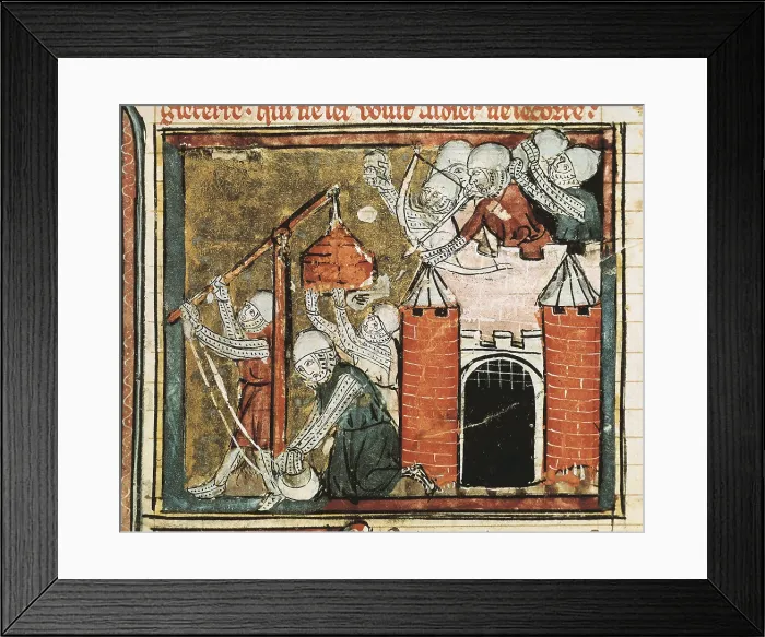 Framed Print : Capture of Ruan in 1419 during Hundred Years War by Henry V of England. Illustration from 'Grandes Chroniques de France' (15th century). Gothic art Framed Print : Capture of Ruan in 1419 during Hundred Years War by Henry V of England. Illustration from 'Grandes Chroniques de France' (15th century). Gothic art