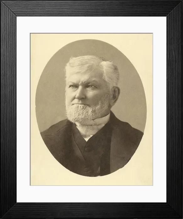 Framed Print : Wilford Woodruff, Sr. was the 4th president of The Church of Jesus Christ of Latter-day Saints (LDS Church, Mormon Church) from 1889 until his death in 1898
