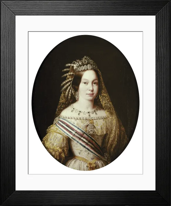 Framed Print : Portrait of Isabella II. 1848. Oil on canvas. SPAIN. Sevilla. Fine Arts Museum. - M.C.Esteban / Iberfoto / Everett Collection (371236)**US SALES ONLY** Framed Print : Portrait of Isabella II. 1848. Oil on canvas. SPAIN. Sevilla. Fine Arts Museum. - M.C.Esteban / Iberfoto / Everett Collection (371236)**US SALES ONLY**