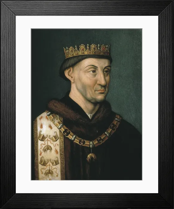 Framed Print : Philip III the Good (1396-1467). Duke of Burgundy (1419-1467). French anonymous work (16th c.). Oil on wood. FRANCE. Versailles. National Museum of Versailles