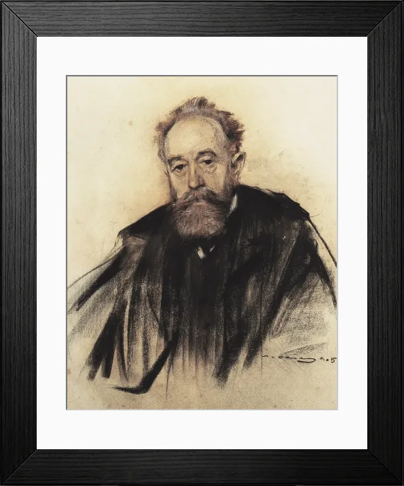 Framed Print : CASAS i CARBO, Ramon (1866-1932). Portrait of Aureliano de Beruete. 1905. Modernism. Drawing. SPAIN. Barcelona. National Art Museum of Catalonia Framed Print : CASAS i CARBO, Ramon (1866-1932). Portrait of Aureliano de Beruete. 1905. Modernism. Drawing. SPAIN. Barcelona. National Art Museum of Catalonia