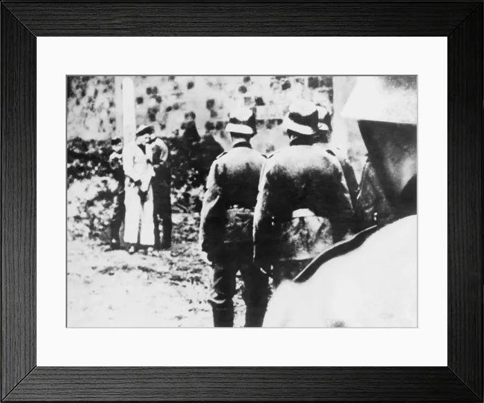 Framed Print : A 15-year old French boy executed as a German hostage, between 1940-43